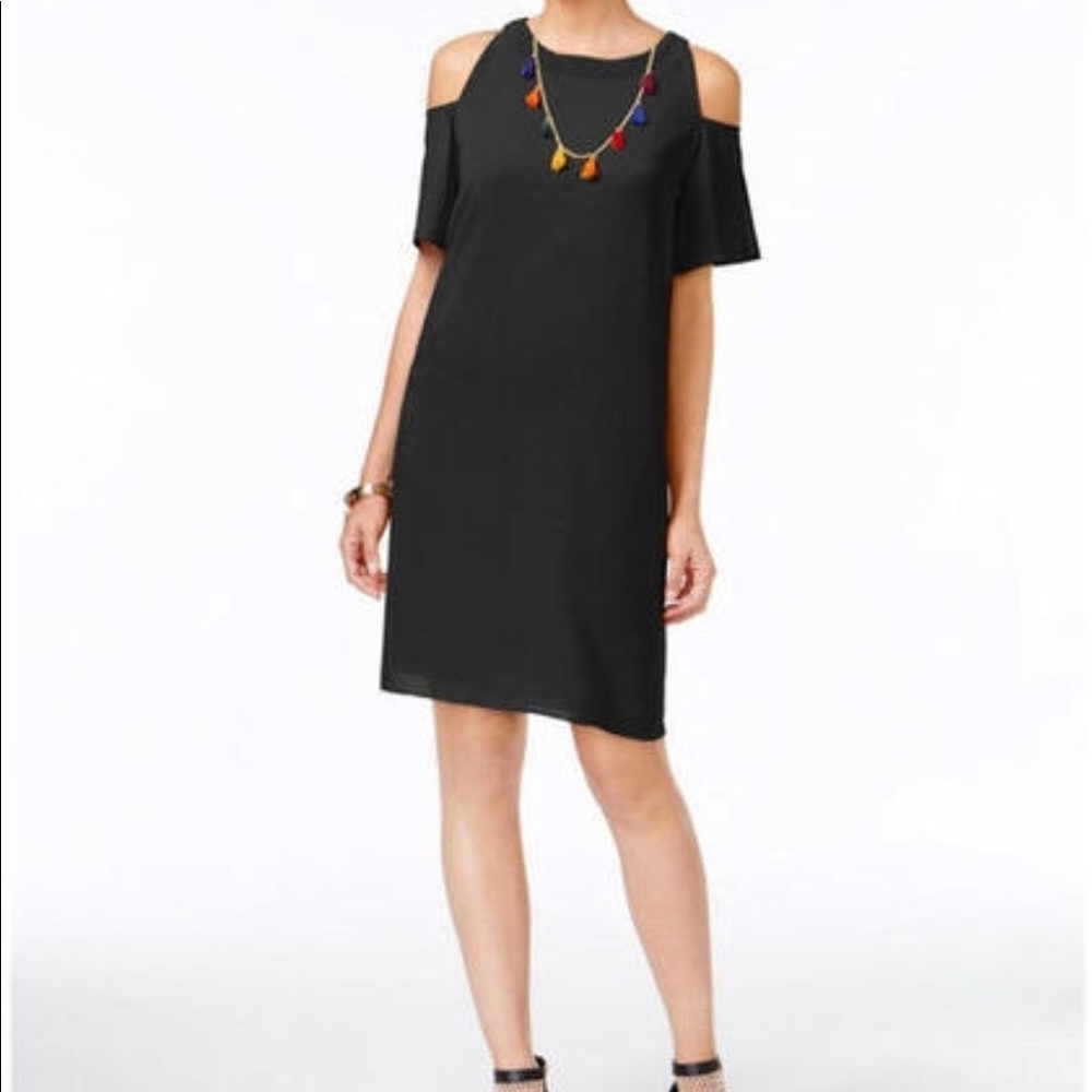 Thalia Sodi Cold Shoulder Shift Dress NWT